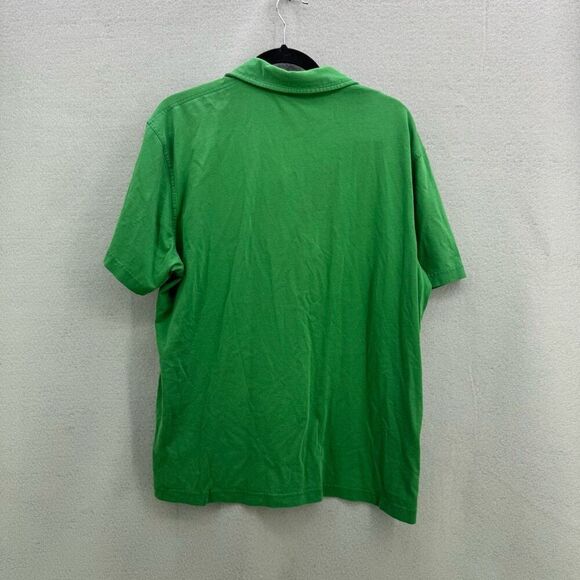 L.L. Bean Mens Kelly Green Cotton Polo Size L - Picture 2 of 6